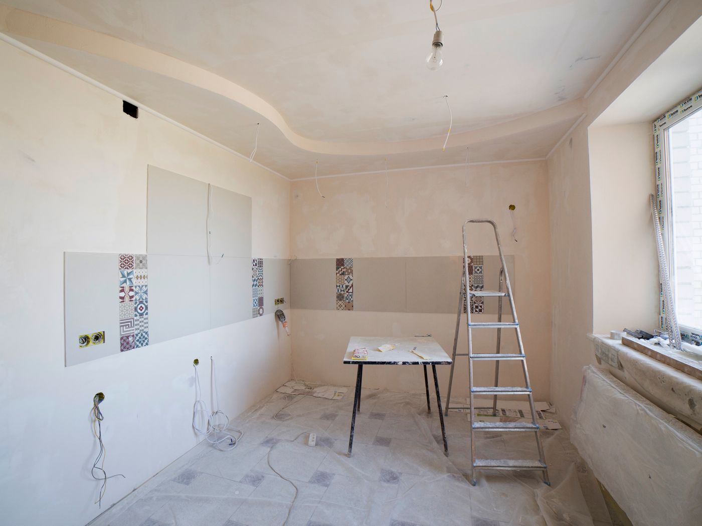 A finished modern kitchen remodel